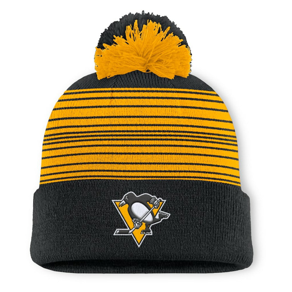 Pittsburgh Penguins Fanatics Fundamental Spirit Cuffed Pom Knit Hat - Black | Fanatics on sale