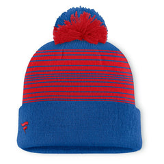 New York Rangers Fanatics Fundamental Spirit Cuffed Pom Knit Hat - Blue | Fanatics Clearance