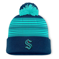Seattle Kraken Fanatics Fundamental Spirit Cuffed Pom Knit Hat - Deep Sea Blue | Fanatics near me