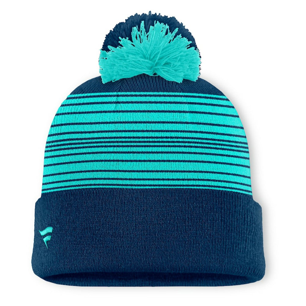 Seattle Kraken Fanatics Fundamental Spirit Cuffed Pom Knit Hat - Deep Sea Blue | Fanatics near me