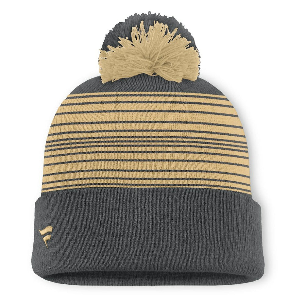 Vegas Golden Knights Fanatics Fundamental Spirit Cuffed Pom Knit Hat - Gray | Fanatics near me