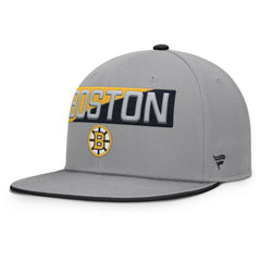 Boston Bruins Fanatics Fundamentals Duo Split Logo Snapback Hat - Gray | Fanatics sale