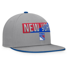 New York Rangers Fanatics Fundamentals Duo Split Logo Snapback Hat - Gray | Fanatics Clearance
