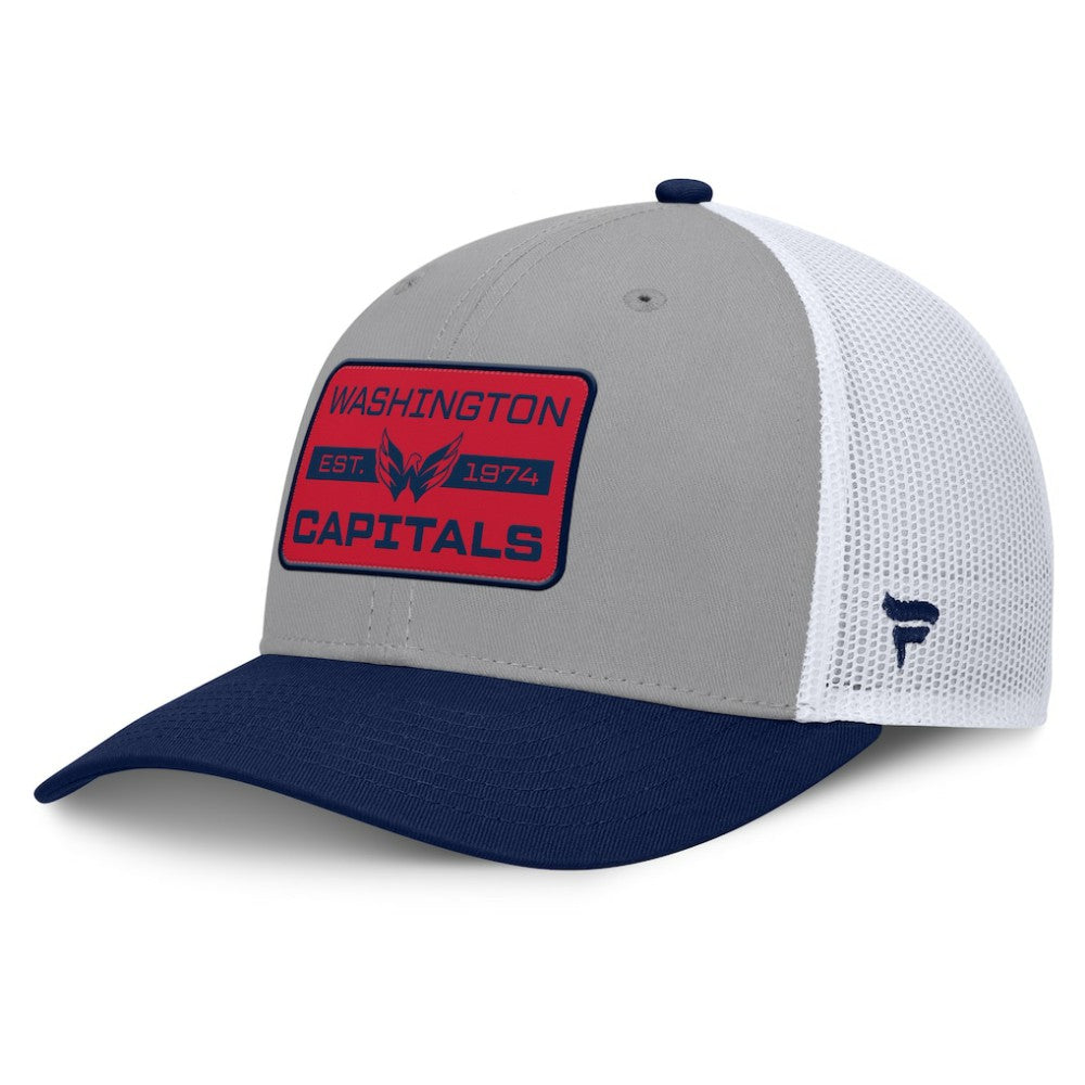 Washington Capitals Fanatics Fundamental Adapt Trucker Adjustable Hat - Gray/Navy | Fanatics on sale