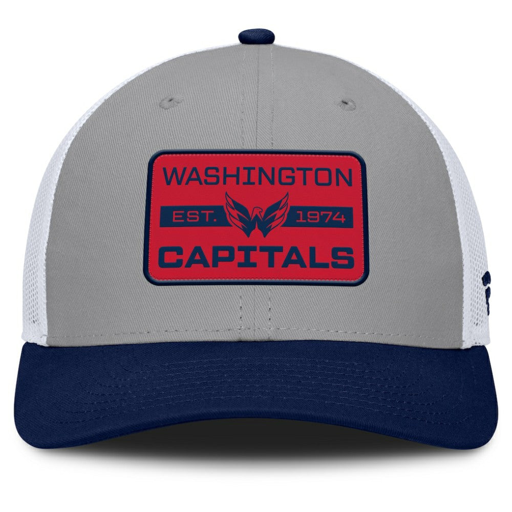 Washington Capitals Fanatics Fundamental Adapt Trucker Adjustable Hat - Gray/Navy | Fanatics on sale