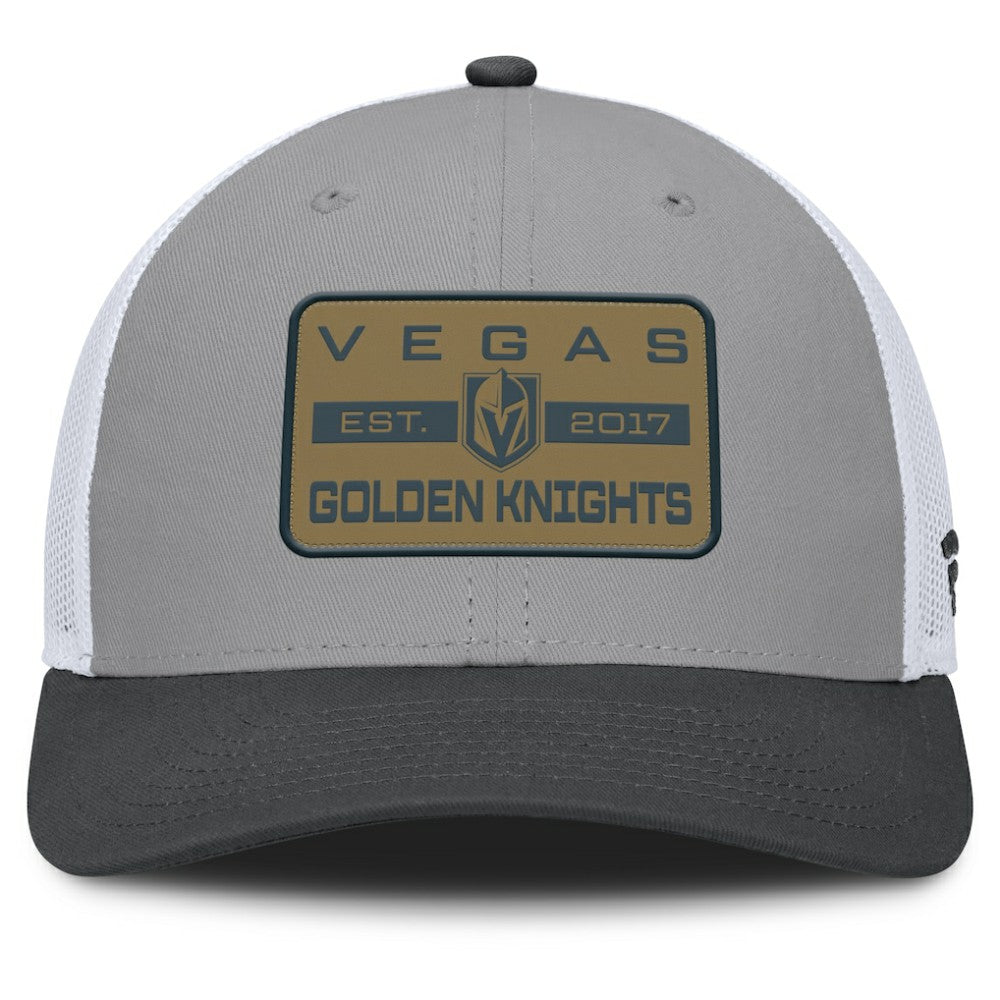 Vegas Golden Knights Fanatics Fundamental Adapt Trucker Adjustable Hat - Gray/Charcoal | Fanatics sale