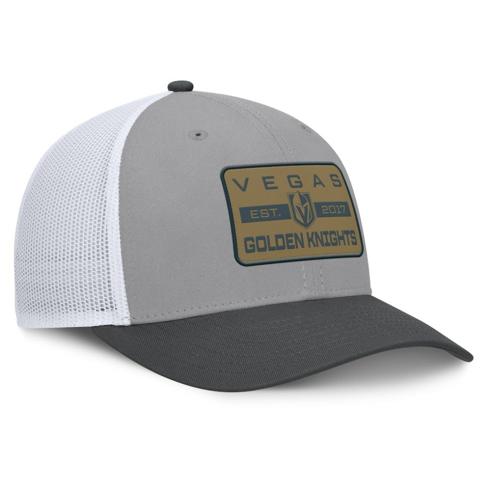 Vegas Golden Knights Fanatics Fundamental Adapt Trucker Adjustable Hat - Gray/Charcoal | Fanatics sale