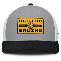 Boston Bruins Fanatics Fundamental Adapt Trucker Adjustable Hat - Gray/Black | Fanatics discount