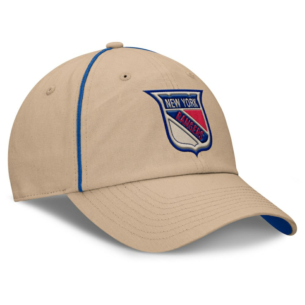 New York Rangers Fanatics Heritage Setoff Adjustable Hat - Tan | Fanatics Clearance