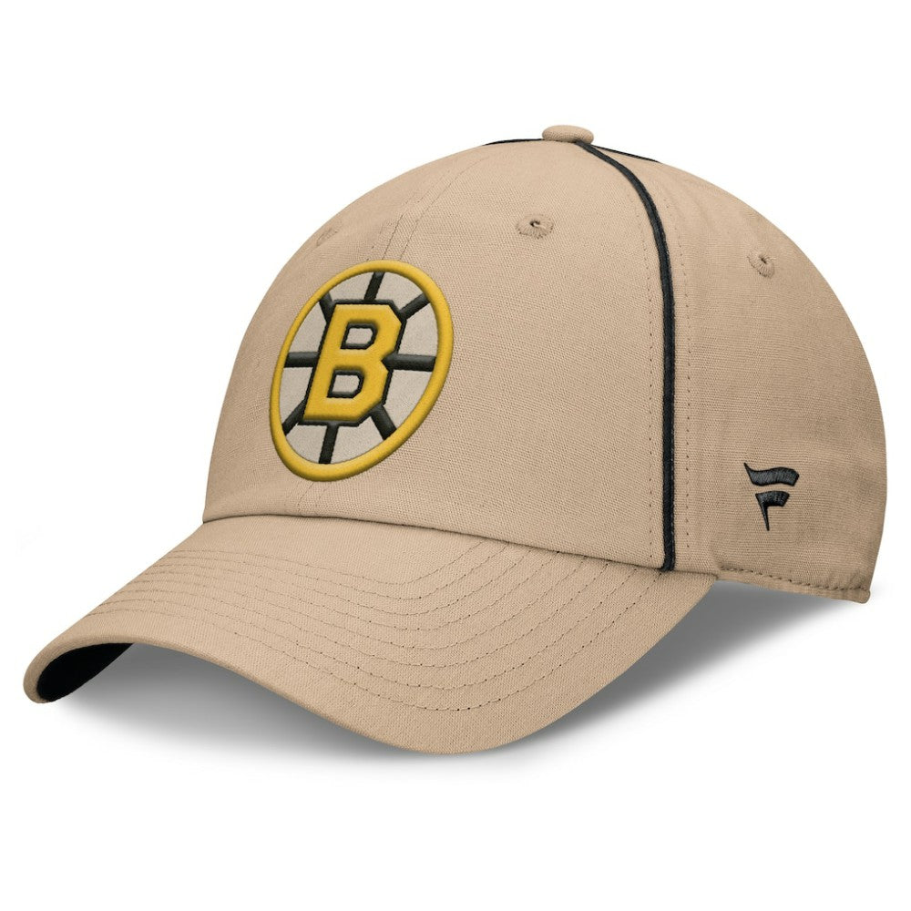 Boston Bruins Fanatics Heritage Setoff Adjustable Hat - Tan | Fanatics near me