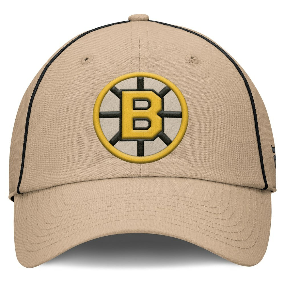 Boston Bruins Fanatics Heritage Setoff Adjustable Hat - Tan | Fanatics near me