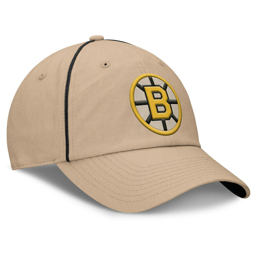 Boston Bruins Fanatics Heritage Setoff Adjustable Hat - Tan | Fanatics near me