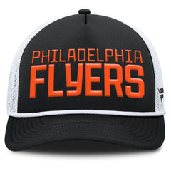 Philadelphia Flyers Fanatics Heritage Dutch A-Frame Trucker Adjustable Hat - Black/White | Fanatics online