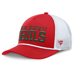 New Jersey Devils Fanatics Heritage Dutch A-Frame Trucker Adjustable Hat - Red/White | Fanatics near me