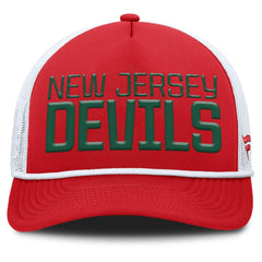 New Jersey Devils Fanatics Heritage Dutch A-Frame Trucker Adjustable Hat - Red/White | Fanatics near me