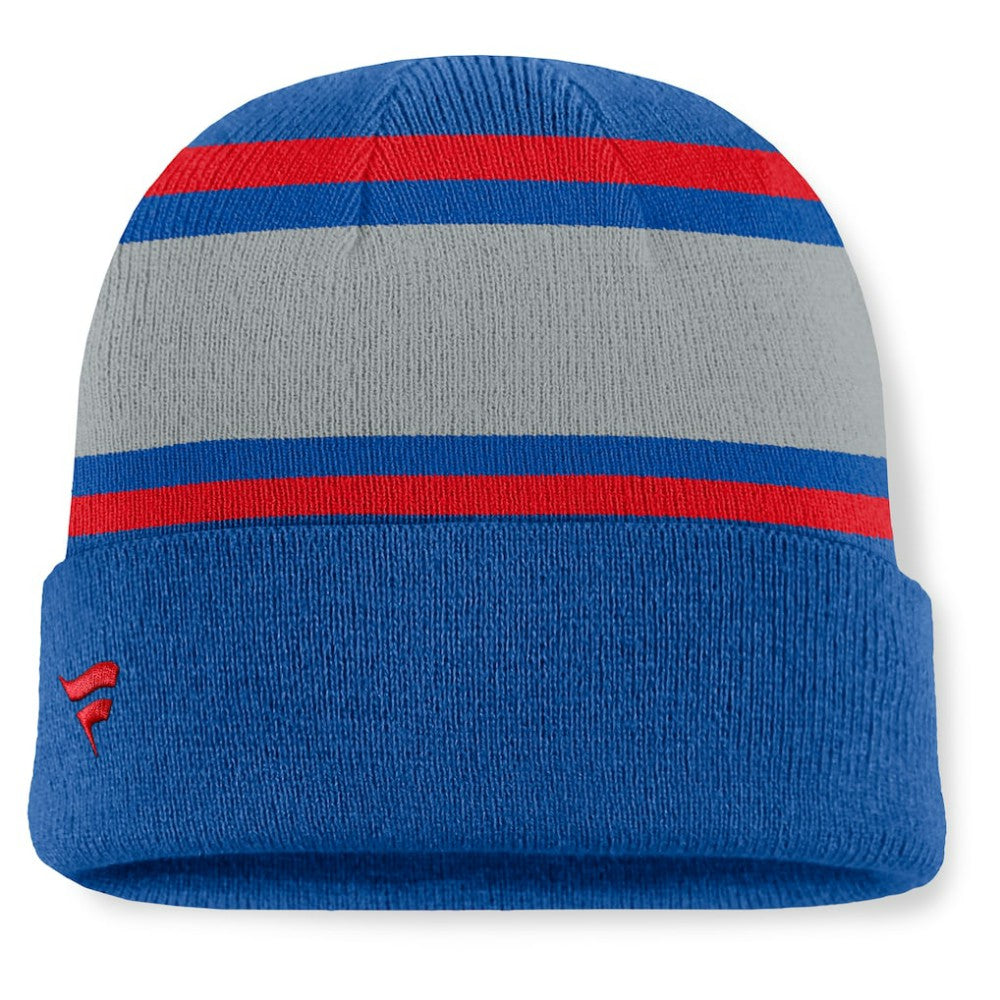 New York Rangers Fanatics Heritage Varsity Cuffed Knit Hat - Blue | Fanatics on sale