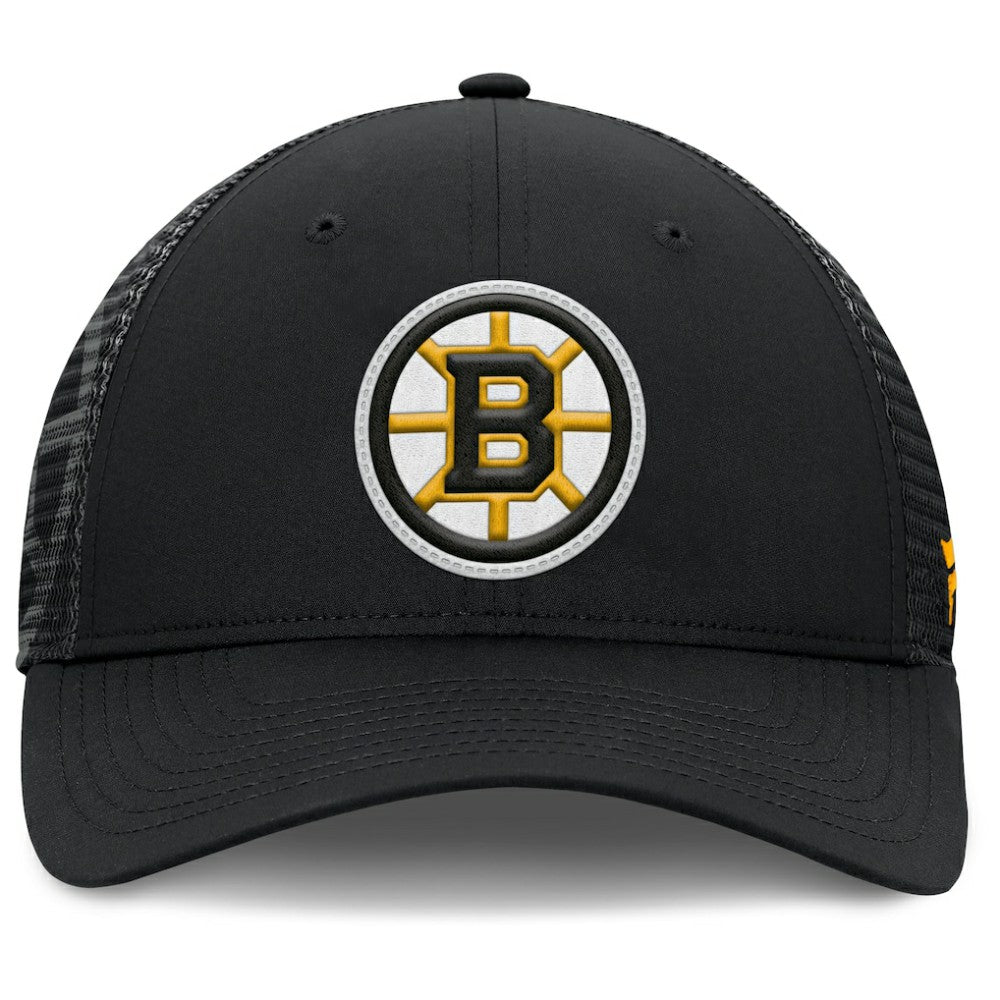Boston Bruins Fanatics Authentic Pro Home Ice Trucker Adjustable Hat - Black | Fanatics discount