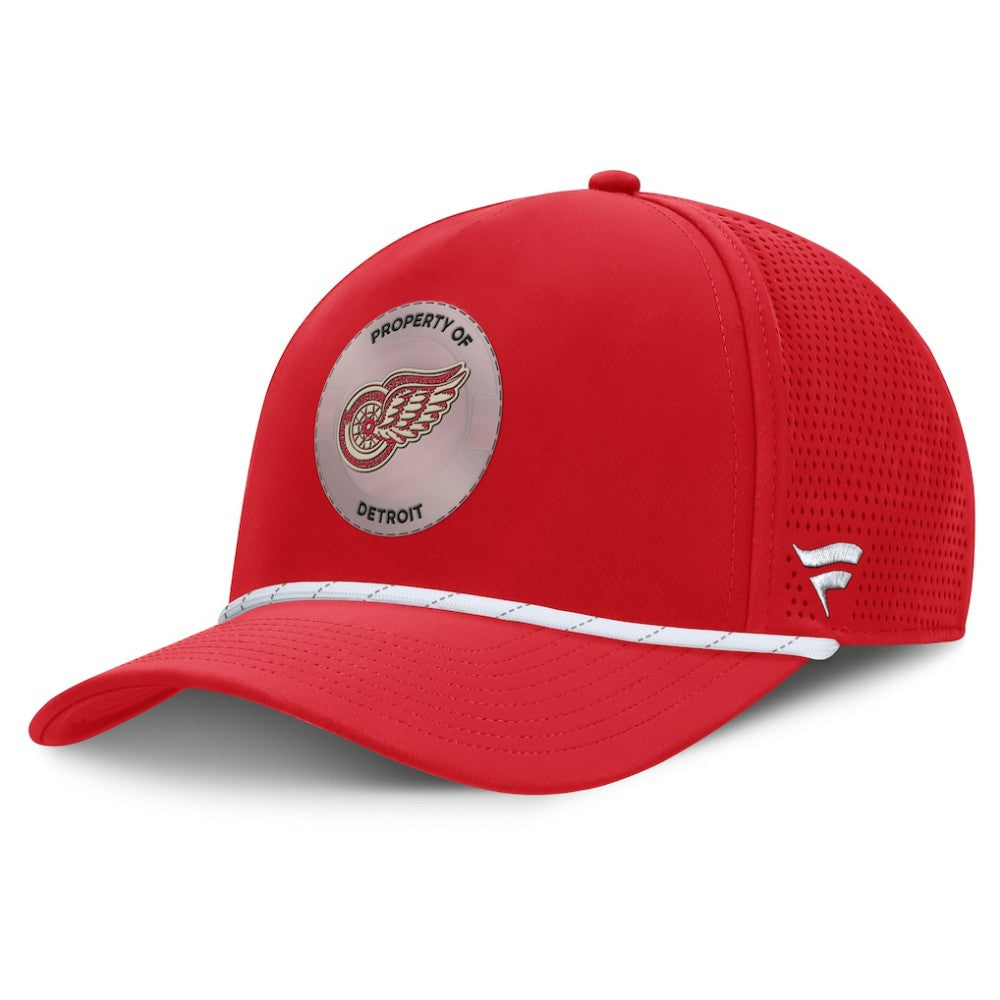 Detroit Red Wings Fanatics Centennial Pinched Front Adjustable Hat - Red | Fanatics Clearance