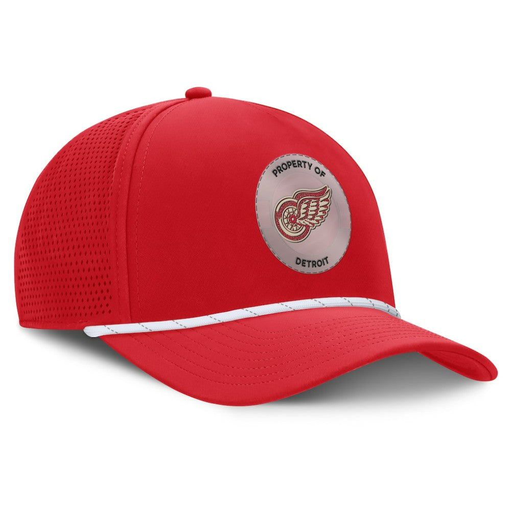 Detroit Red Wings Fanatics Centennial Pinched Front Adjustable Hat - Red | Fanatics Clearance