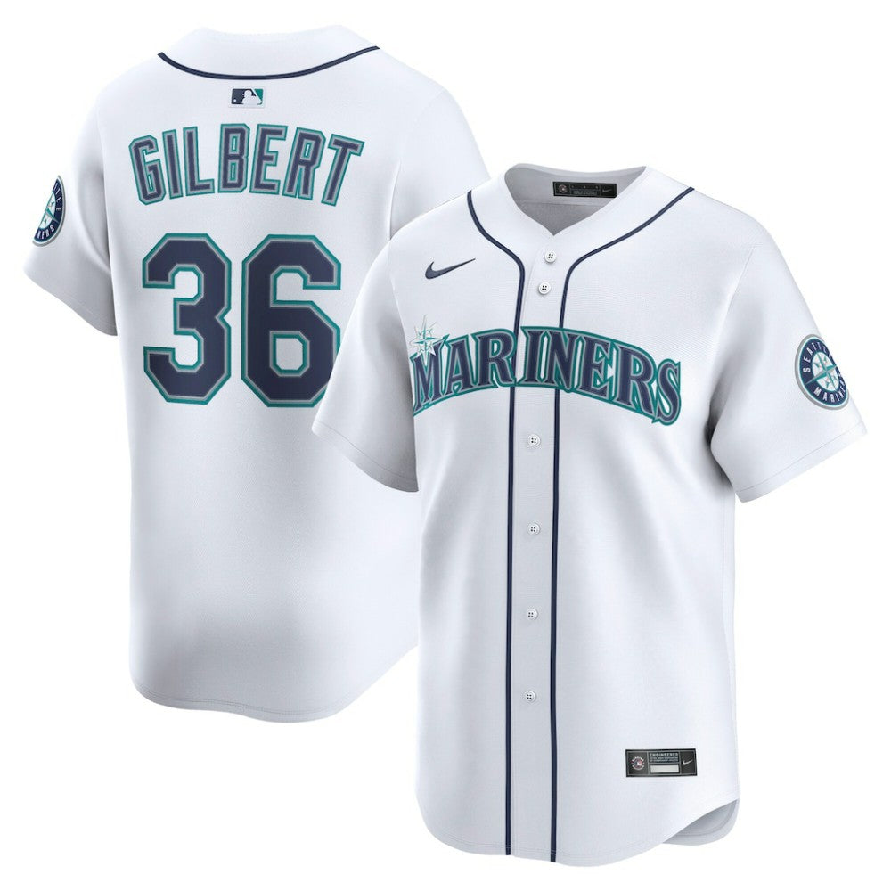 Logan Gilbert Seattle Mariners Nike Home Limited Player Jersey Discount