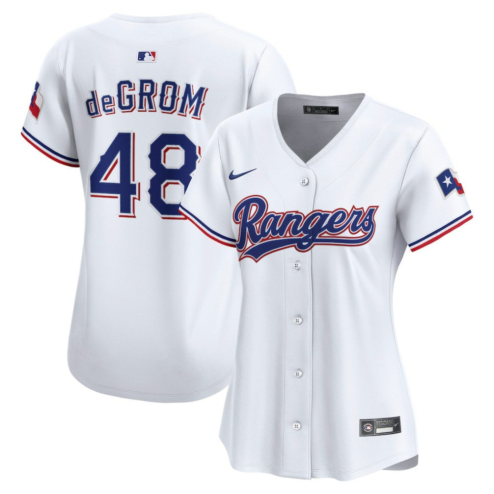 Jacob deGrom Texas Rangers Nike Women's Home Limited Player Jersey Discount
