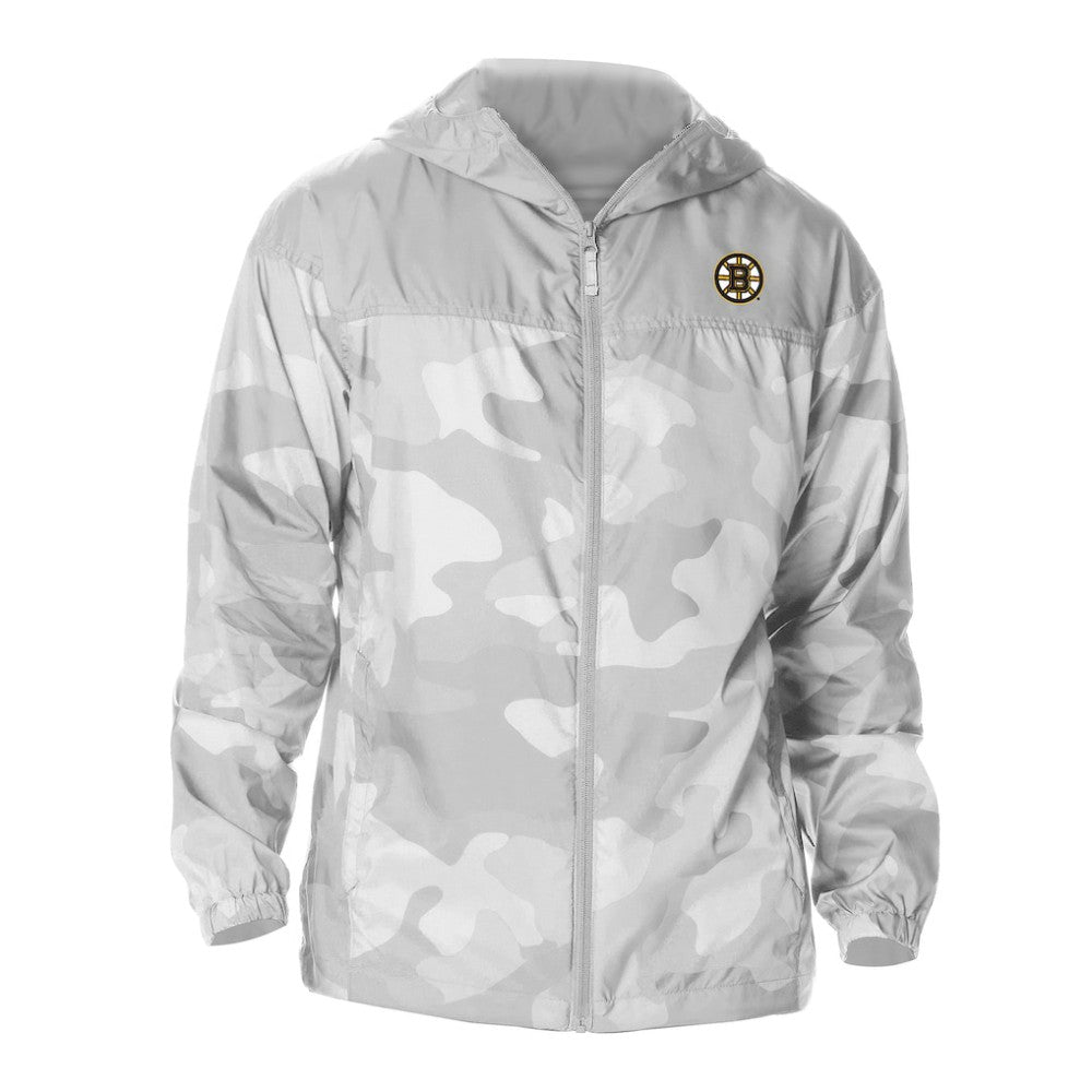 Boston Bruins Columbia Camo Flash Challenger Omni-Shade Full-Zip Hoodie Windbreaker - Gray | NHL online