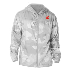 Calgary Flames Columbia Camo Flash Challenger Omni-Shade Full-Zip Hoodie Windbreaker - Gray | NHL discount