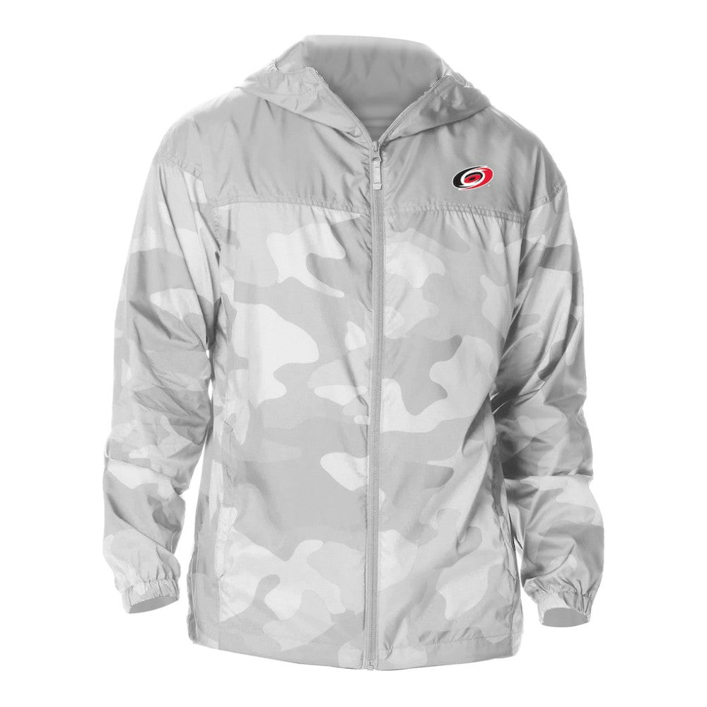 Carolina Hurricanes Columbia Camo Flash Challenger Omni-Shade Full-Zip Hoodie Windbreaker - Gray | NHL on sale