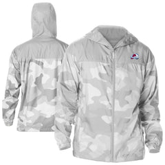 Colorado Avalanche Columbia Camo Flash Challenger Omni-Shade Full-Zip Hoodie Windbreaker - Gray | NHL sale