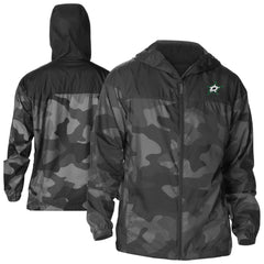 Dallas Stars Columbia Camo Flash Challenger Omni-Shade Full-Zip Hoodie Windbreaker - Black | NHL online