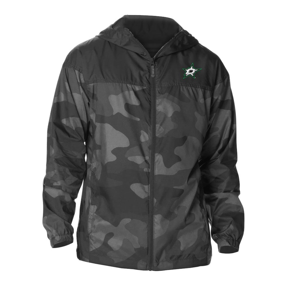Dallas Stars Columbia Camo Flash Challenger Omni-Shade Full-Zip Hoodie Windbreaker - Black | NHL online