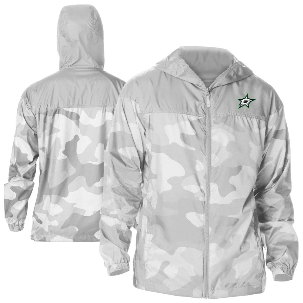Dallas Stars Columbia Camo Flash Challenger Omni-Shade Full-Zip Hoodie Windbreaker - Gray | NHL online