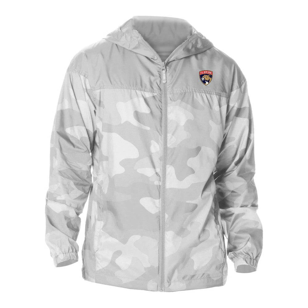 Florida Panthers Columbia Camo Flash Challenger Omni-Shade Full-Zip Hoodie Windbreaker - White | NHL near me
