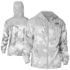 Los Angeles Kings Columbia Camo Flash Challenger Omni-Shade Full-Zip Hoodie Windbreaker - Gray | NHL Lifestyle
