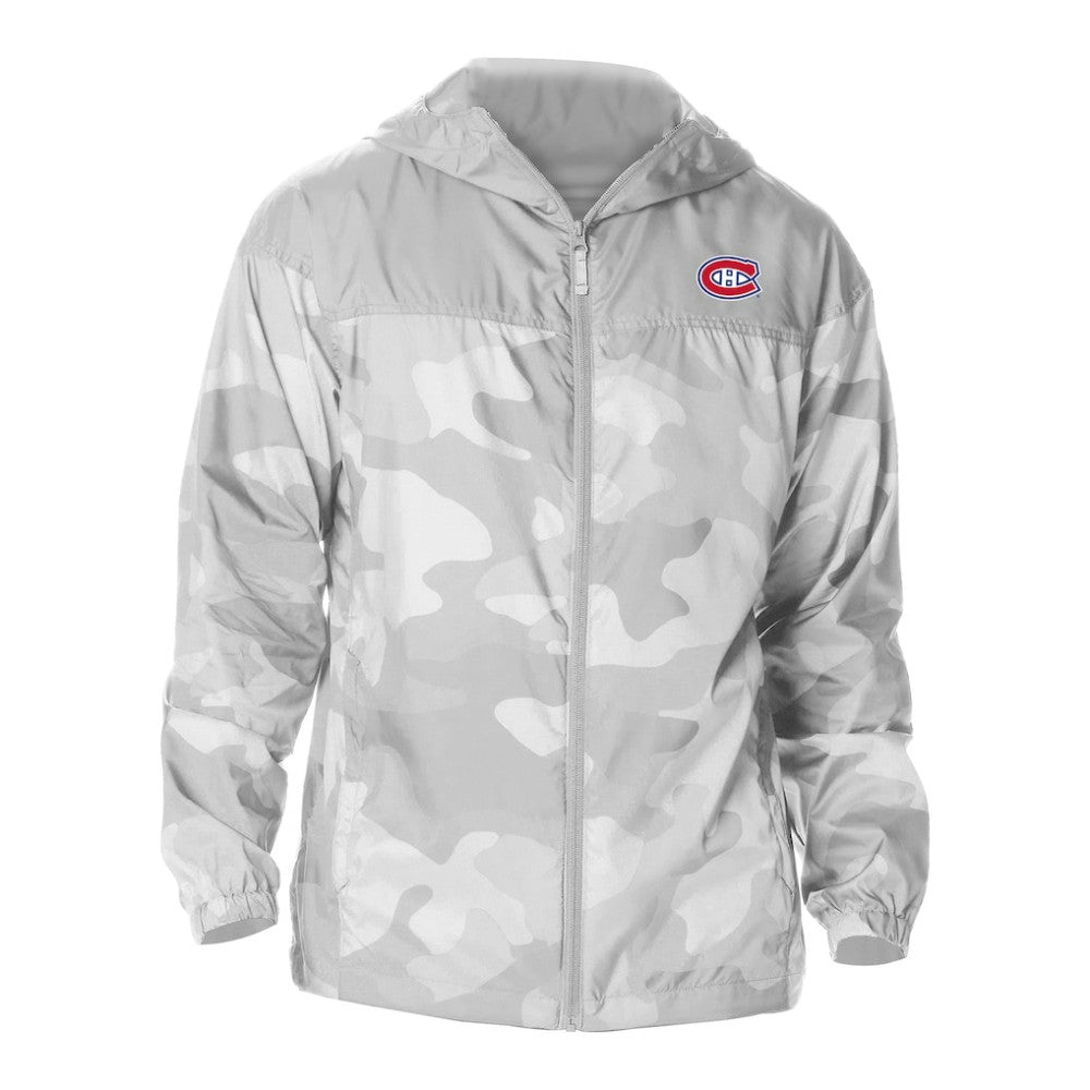 Montreal Canadiens Columbia Camo Flash Challenger Omni-Shade Full-Zip Hoodie Windbreaker - Gray | NHL on sale