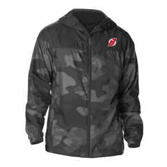 New Jersey Devils Columbia Camo Flash Challenger Omni-Shade Full-Zip Hoodie Windbreaker - Black | NHL Clearance