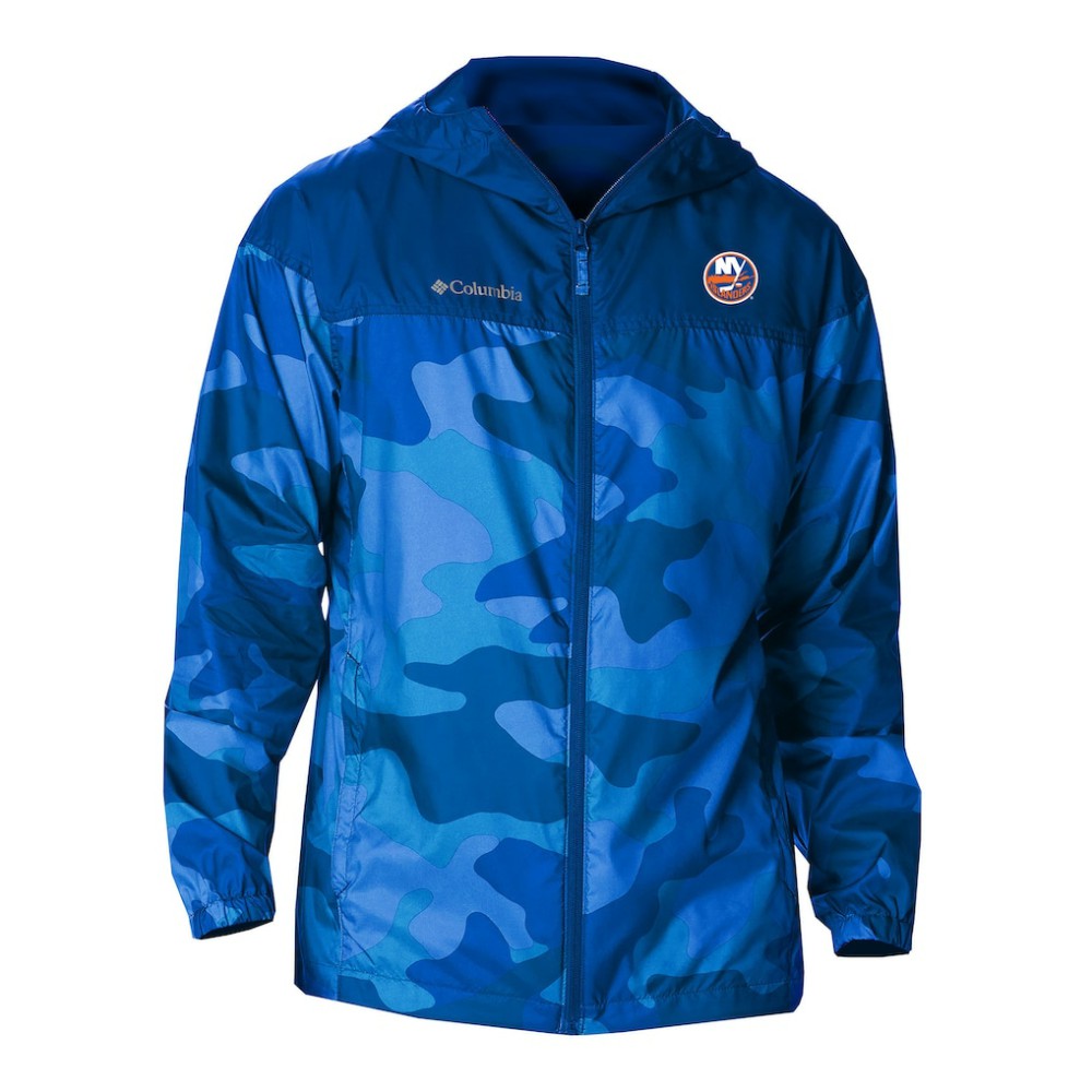 New York Islanders Columbia Camo Flash Challenger Omni-Shade Full-Zip Hoodie Windbreaker - Royal | NHL sale