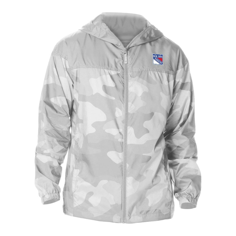 New York Rangers Columbia Camo Flash Challenger Omni-Shade Full-Zip Hoodie Windbreaker - Gray | NHL sale