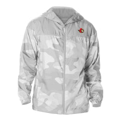 Ottawa Senators Columbia Camo Flash Challenger Omni-Shade Full-Zip Hoodie Windbreaker - Gray | NHL on sale