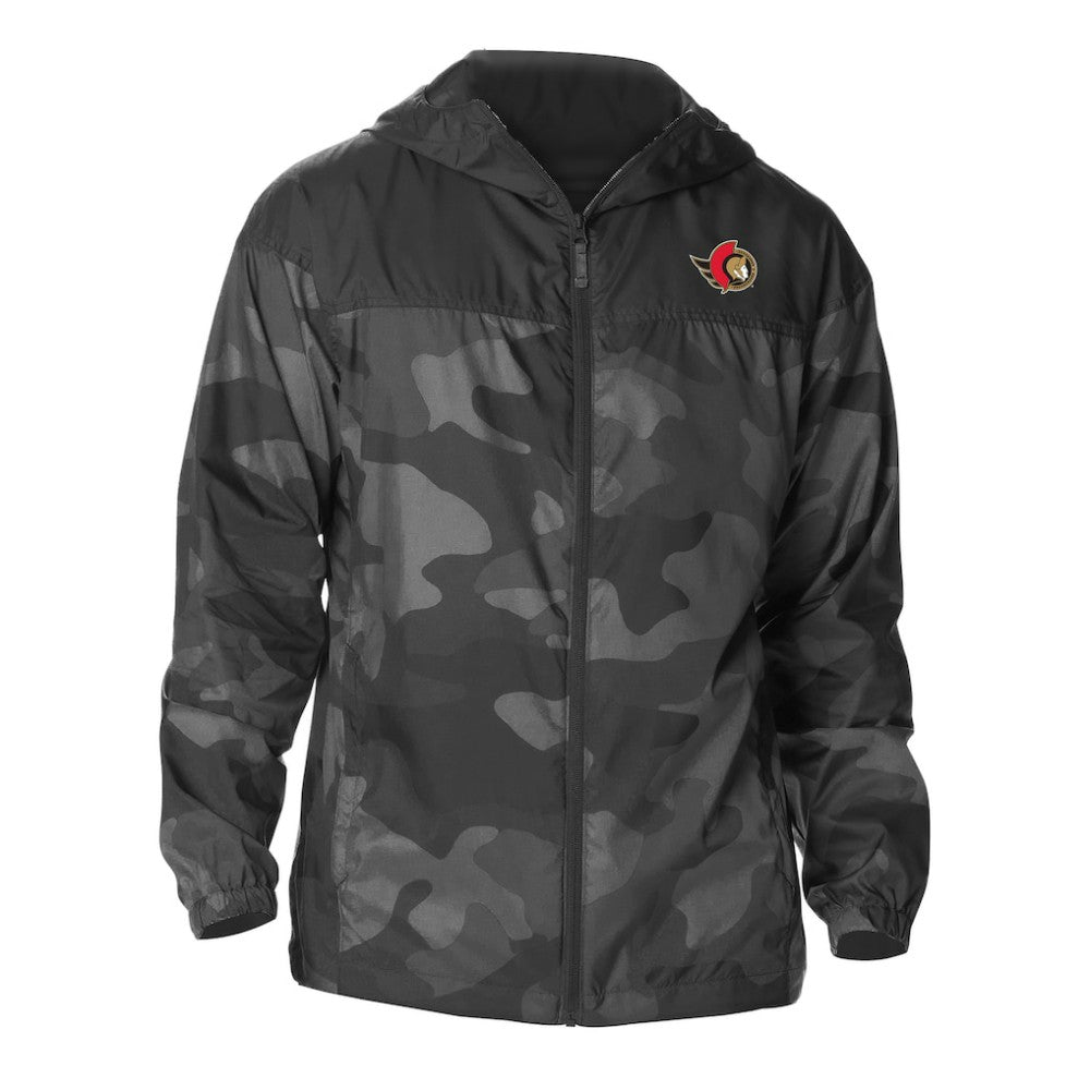 Ottawa Senators Columbia Camo Flash Challenger Omni-Shade Full-Zip Hoodie Windbreaker - Black | NHL sale