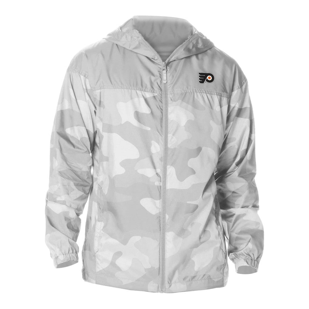 Philadelphia Flyers Columbia Camo Flash Challenger Omni-Shade Full-Zip Hoodie Windbreaker - Gray | NHL near me