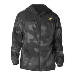 Pittsburgh Penguins Columbia Camo Flash Challenger Omni-Shade Full-Zip Hoodie Windbreaker - Black | NHL on sale