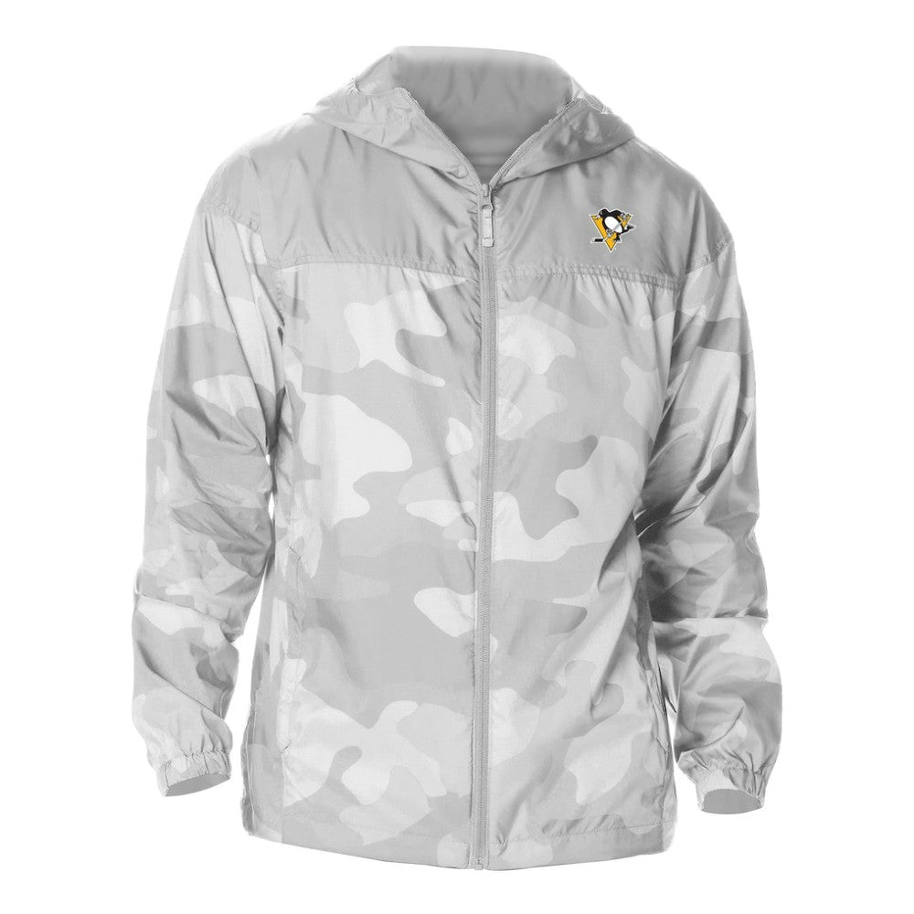 Pittsburgh Penguins Columbia Camo Flash Challenger Omni-Shade Full-Zip Hoodie Windbreaker - Gray | NHL sale
