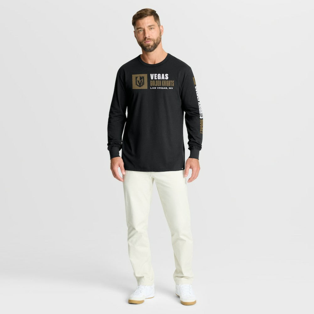 Vegas Golden Knights Fanatics Goal Crease Legacy Long Sleeve T-Shirt - Black | Fanatics Lifestyle