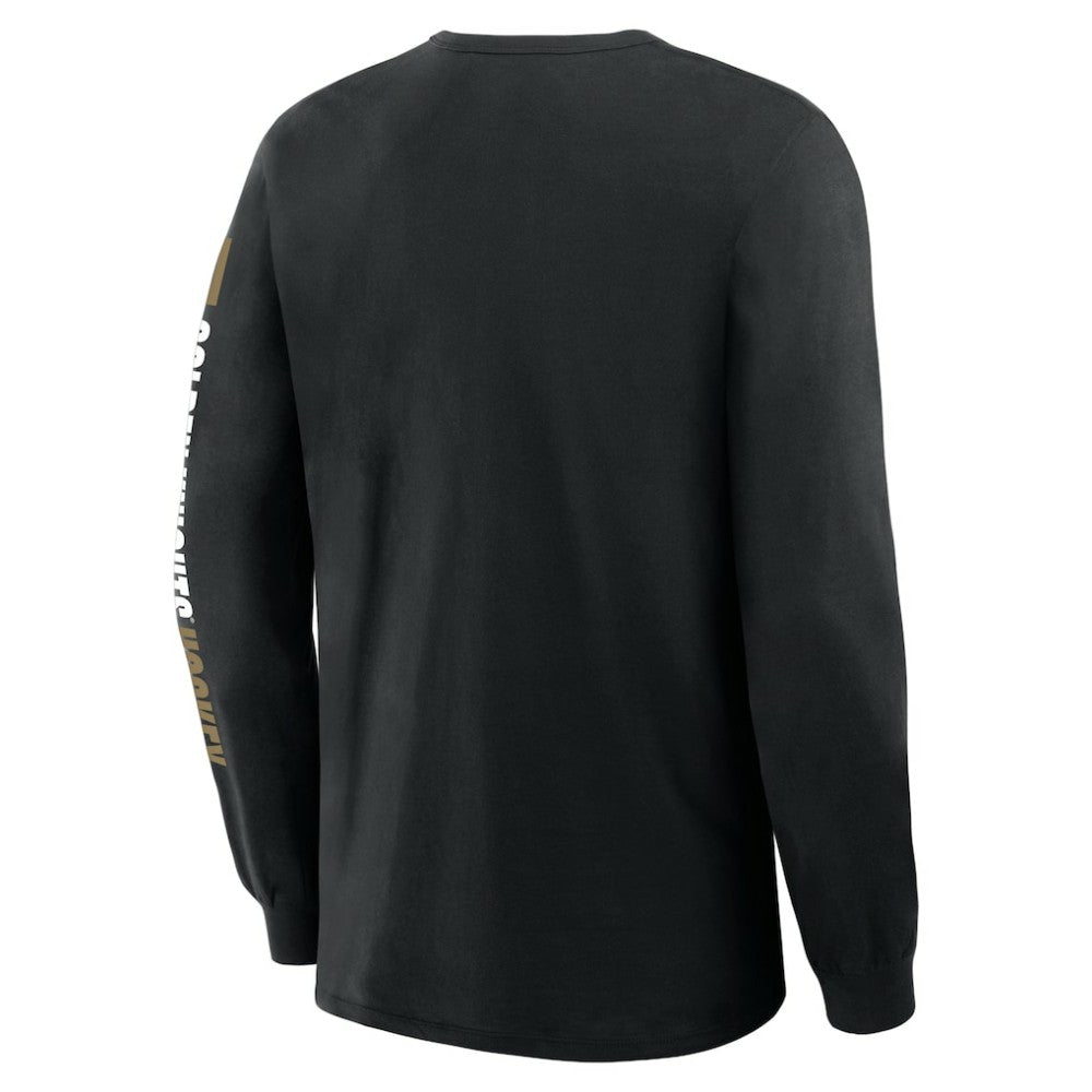Vegas Golden Knights Fanatics Goal Crease Legacy Long Sleeve T-Shirt - Black | Fanatics Lifestyle