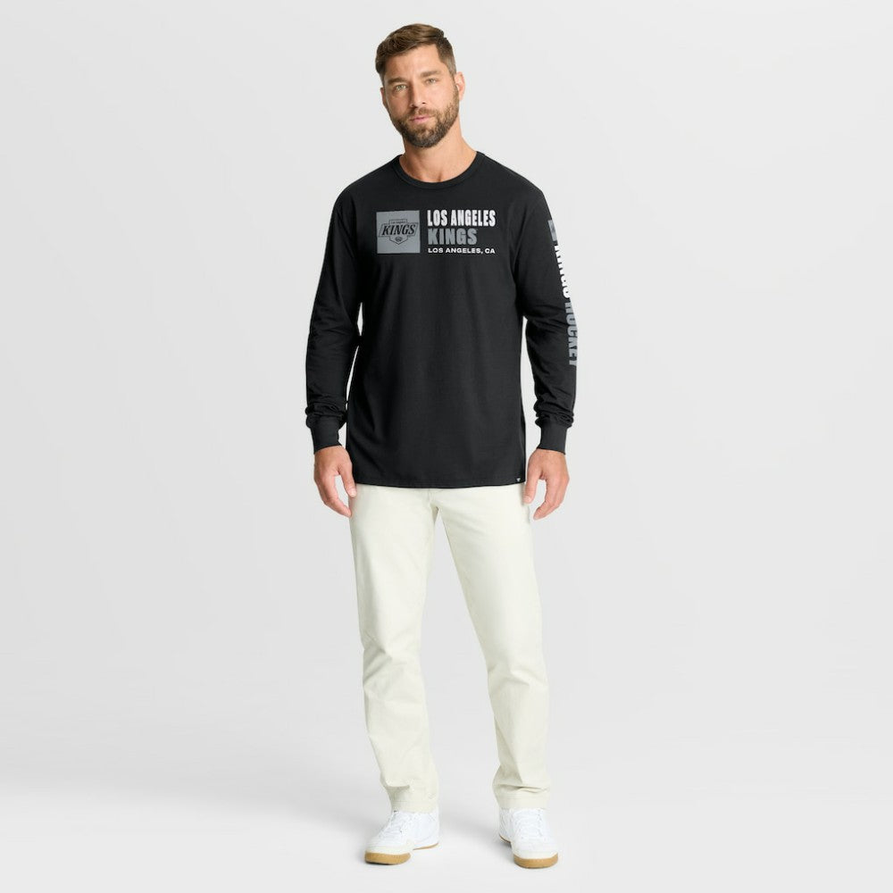 Los Angeles Kings Fanatics Goal Crease Legacy Long Sleeve T-Shirt - Black | Fanatics Lifestyle
