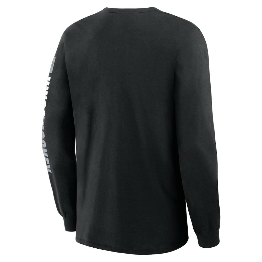 Los Angeles Kings Fanatics Goal Crease Legacy Long Sleeve T-Shirt - Black | Fanatics Lifestyle