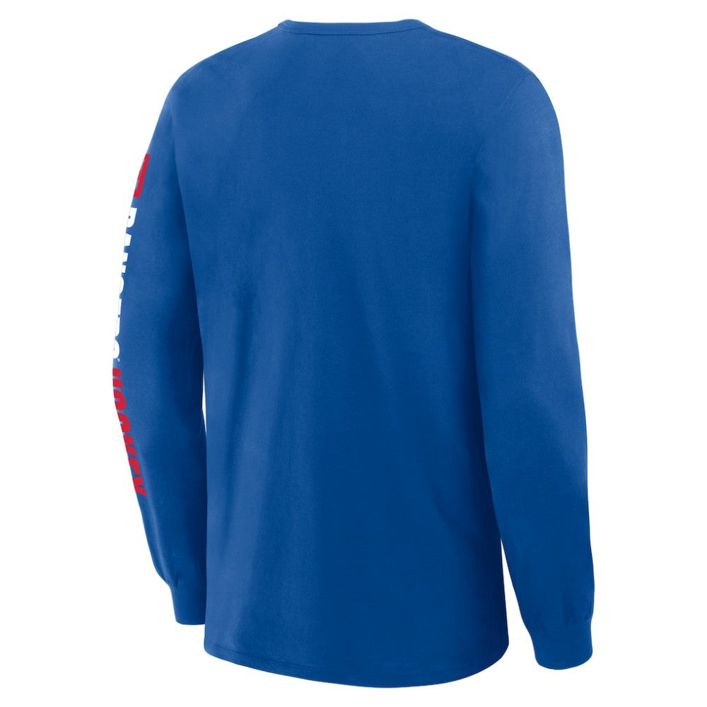 New York Rangers Fanatics Goal Crease Legacy Long Sleeve T-Shirt - Blue | Fanatics discount