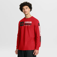 Carolina Hurricanes Fanatics Goal Crease Legacy Long Sleeve T-Shirt - Red | Fanatics Lifestyle
