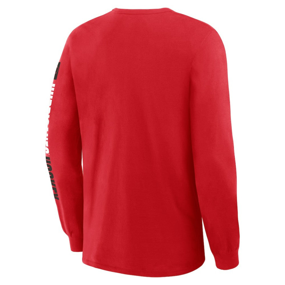 Carolina Hurricanes Fanatics Goal Crease Legacy Long Sleeve T-Shirt - Red | Fanatics Lifestyle